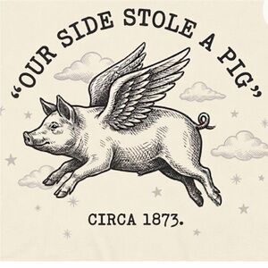 new VINTAGE #HelpFindThePig tshirt